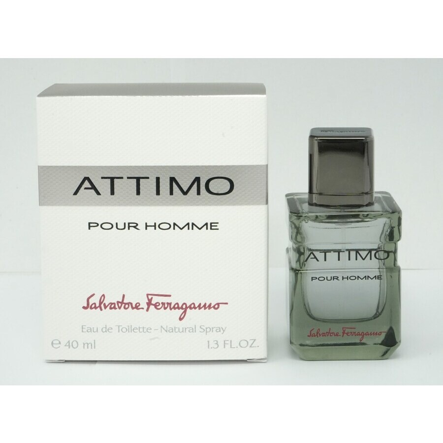 Shop Ferragamo Salvatore  Men's Attimo Edt Spray 1.3 oz Fragrances 8034097951053 In Black / White