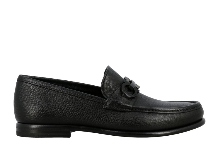 Salvatore Ferragamo Men's Black Gancini 
