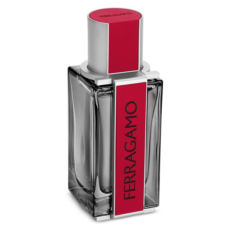 Ferragamo♪SALE♪0760964 Salvatore Ferragamo Men's Red Leather EDP Spray 1.7 oz