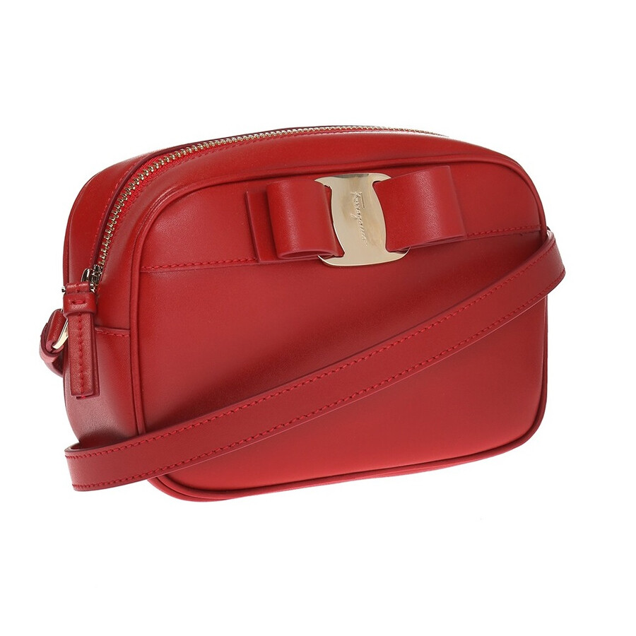 Ferragamo Salvatore Ferragamo Red Vara Bow Crossbody Bag 21H498 706505