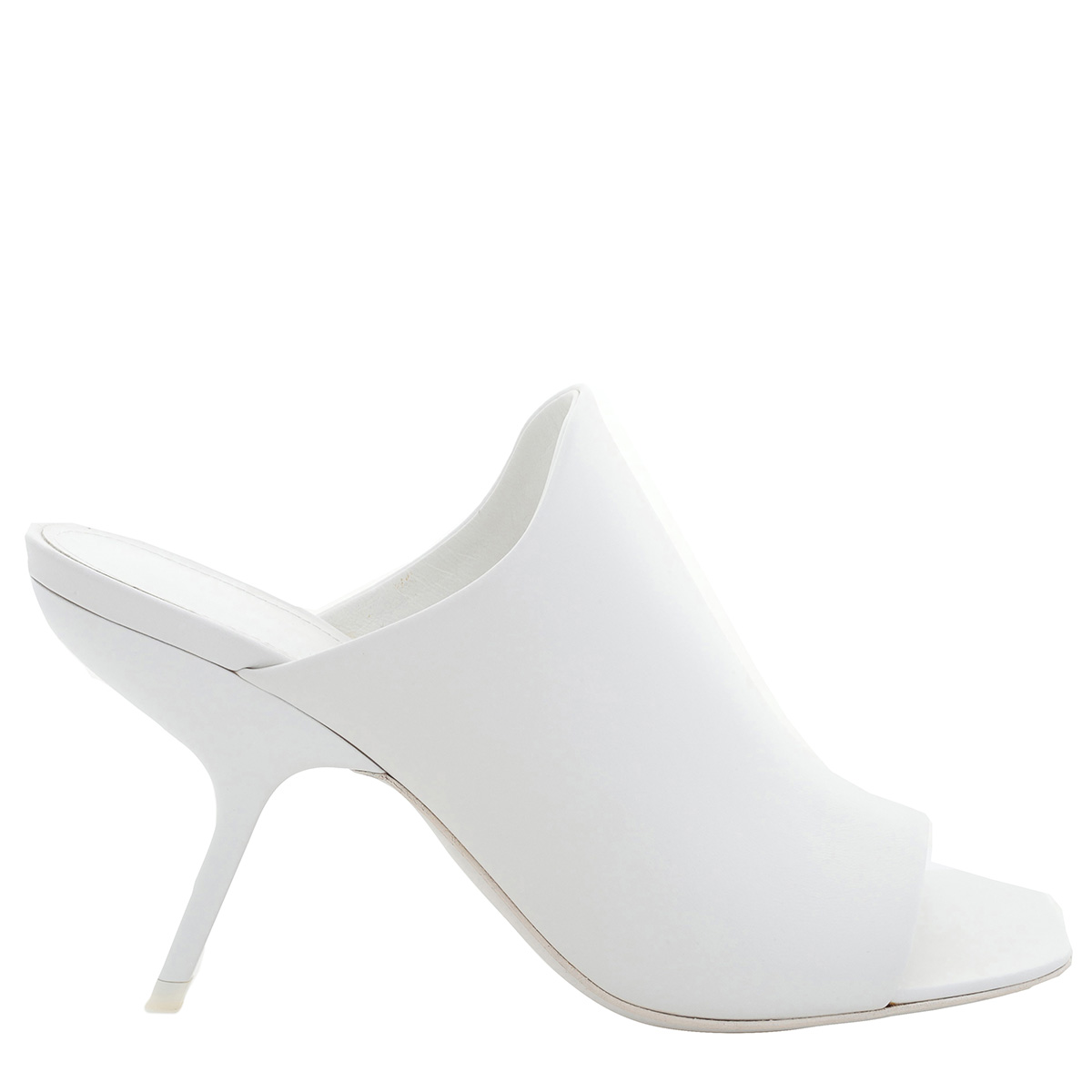 Ferragamo White Nappa Open-Toe Slide Sandals, Size 8 C 01G519 Ferragamo White Nappa Open-Toe Slide Sandals, Size 8 C 01G519