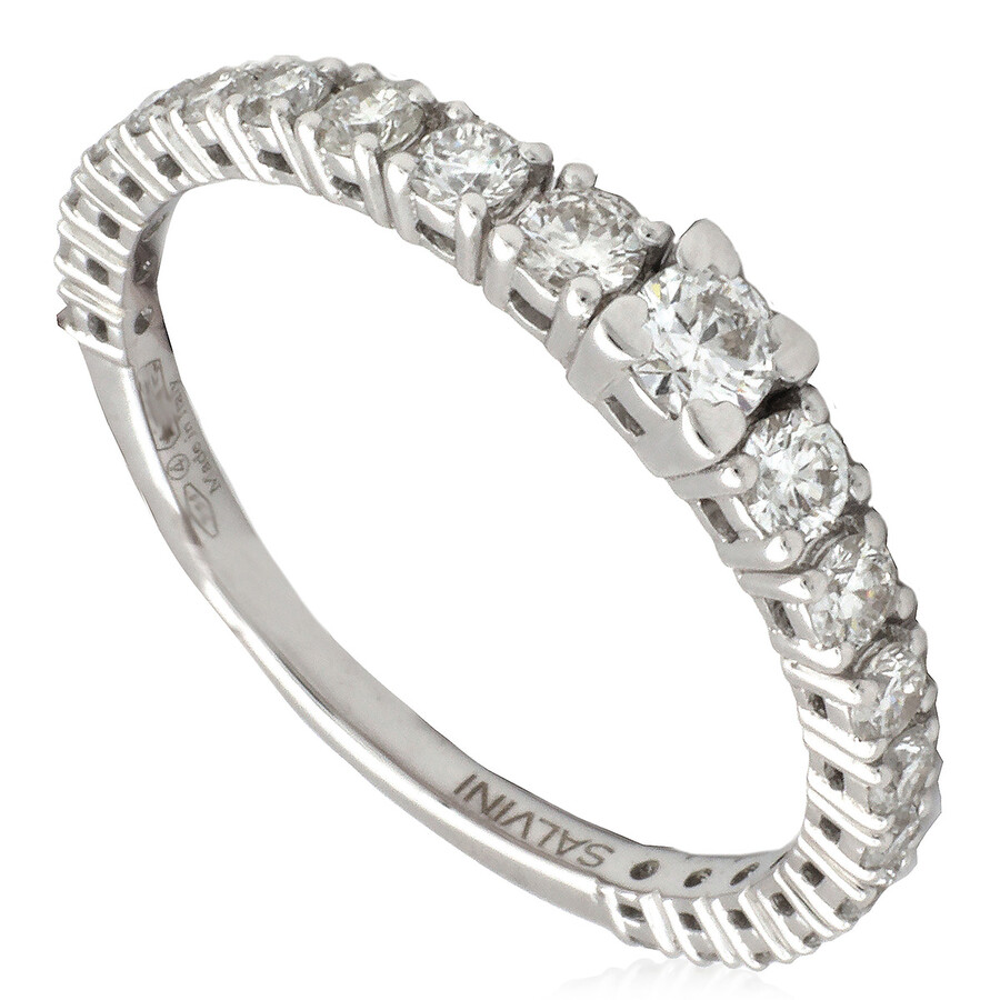 Salvini Battito White Gold 0.60 Ct Gh Diamond Ring In Metallic