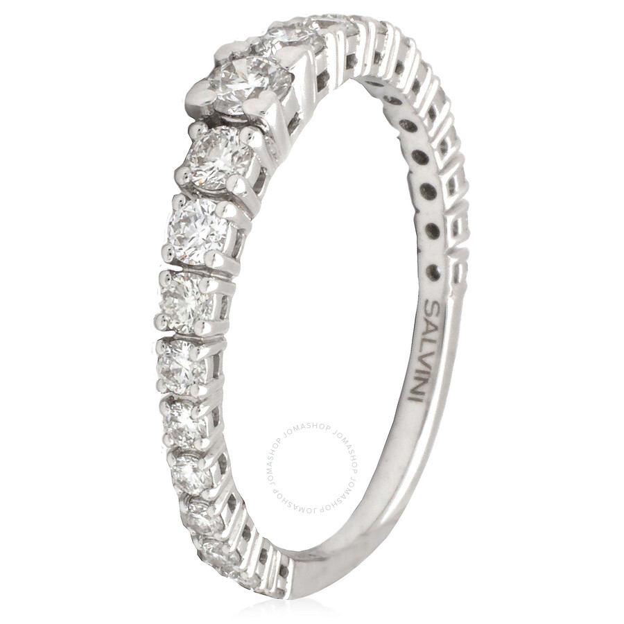 Salvini Battito White Gold 0.60 Ct Gh Diamond Ring In Metallic