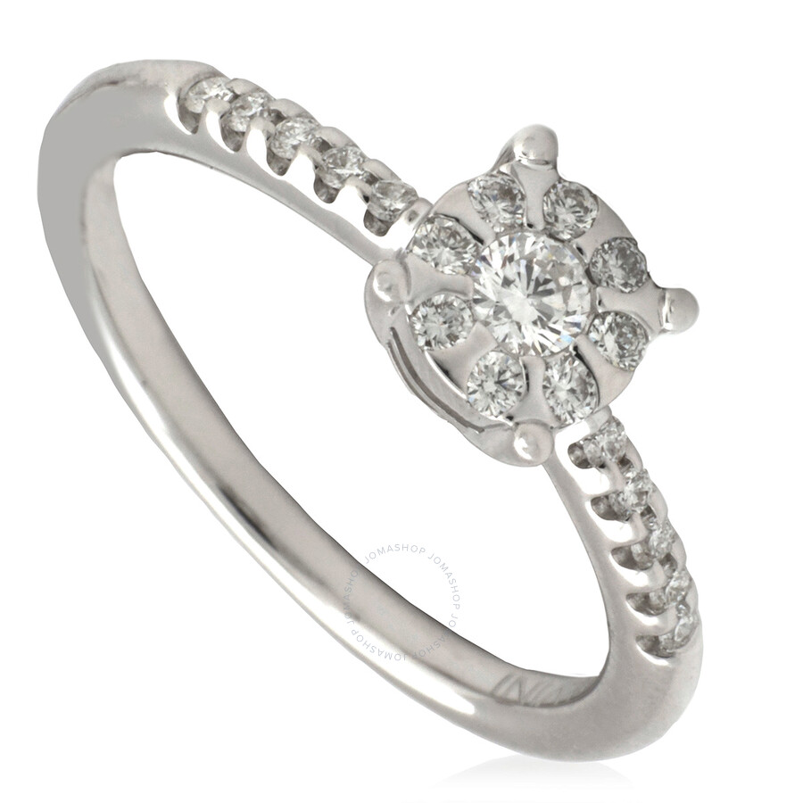 Salvini Daphne 18k White Gold 0.26 Ct Diamond Ring