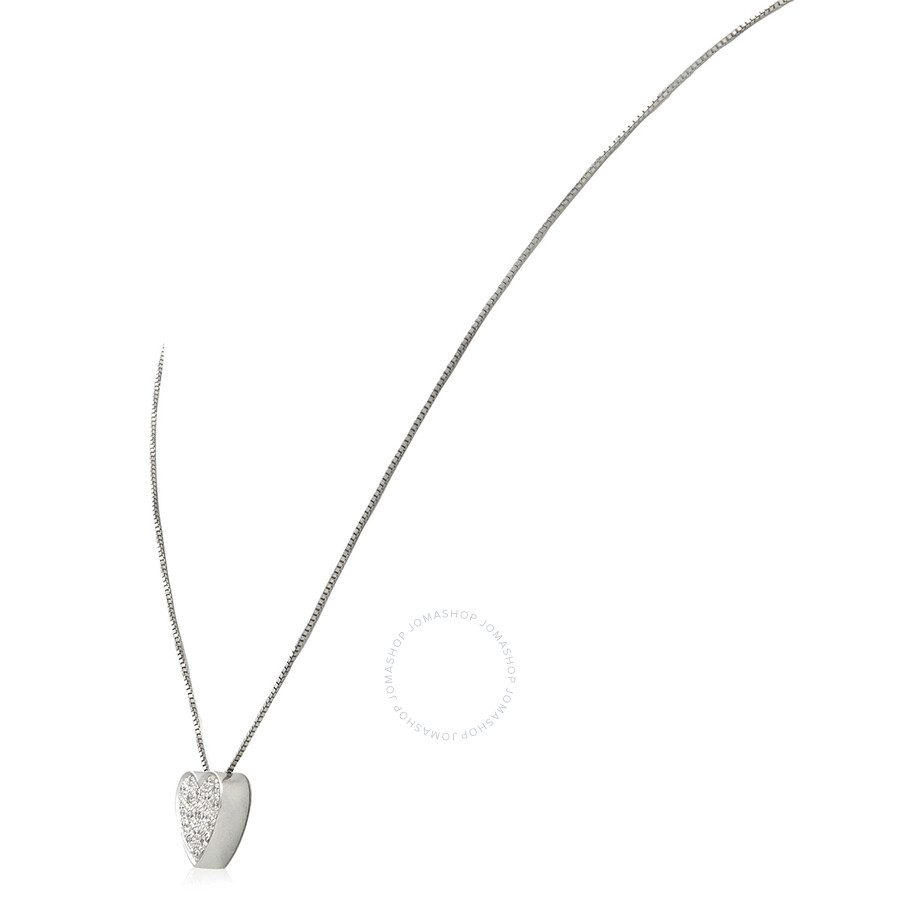 Salvini I Segni White Gold 0.178 Ct  Diamond Heart Necklace