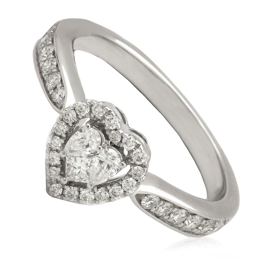 Salvini Magia 18k White Gold 0.45 Ct Diamond Ring In Metallic
