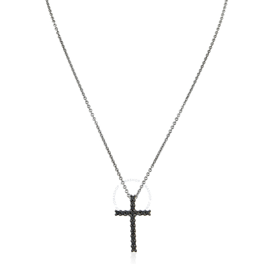 Salvini Virginia White Gold CT Diamond Cross Necklace