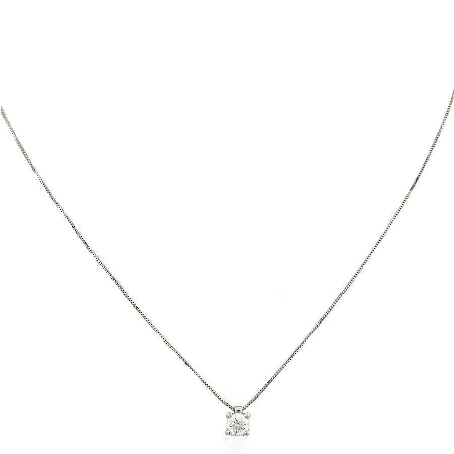 SALVINI SALVINI VIRGINIA WHITE GOLD 0.41 CT DIAMOND SOLITAIRE NECKLACE