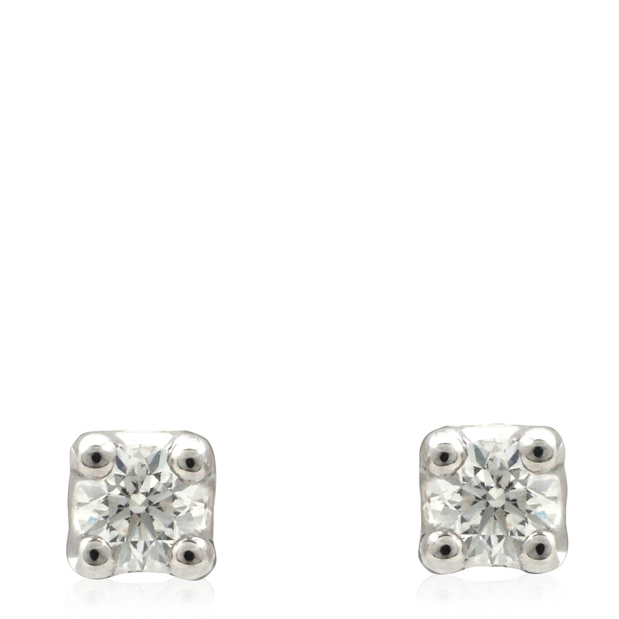 Salvini White Gold 0.30 Ct Diamond Stud Earrings In Metallic