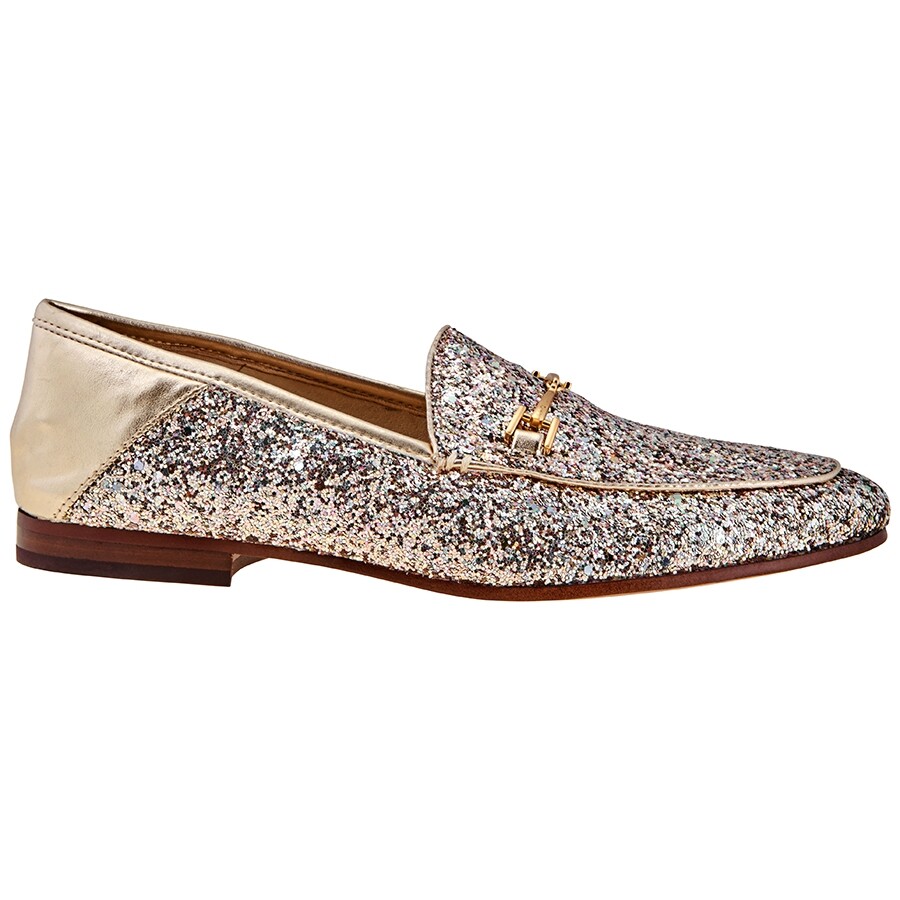 gold loafers ladies