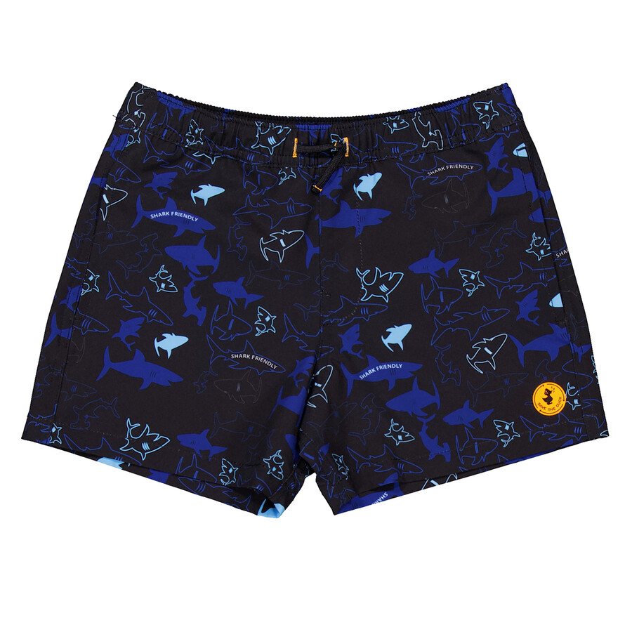 Boys Printed Swim Trunks