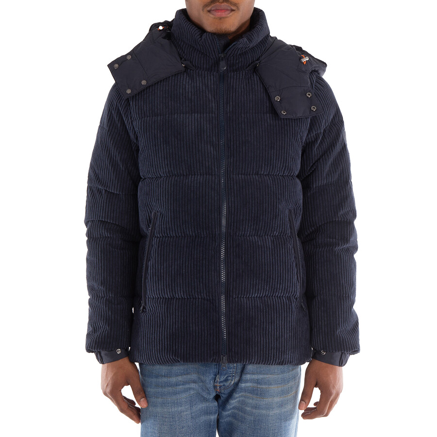 Corduroy Hooded Padded Jacket, Size Medium
