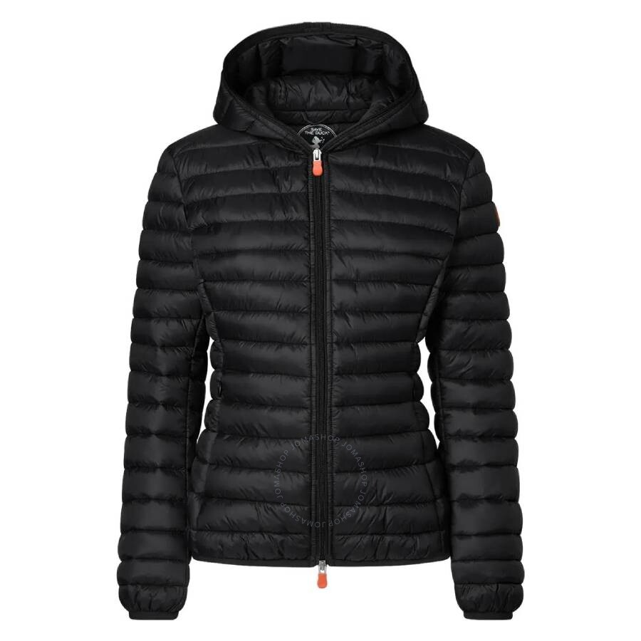 Save The Duck Daisy Hooded Puffer Jacket In Black