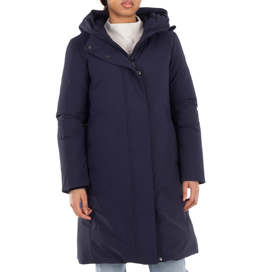 Save The Duck Drawstring Hood Long Sleeve Jacket In Blue