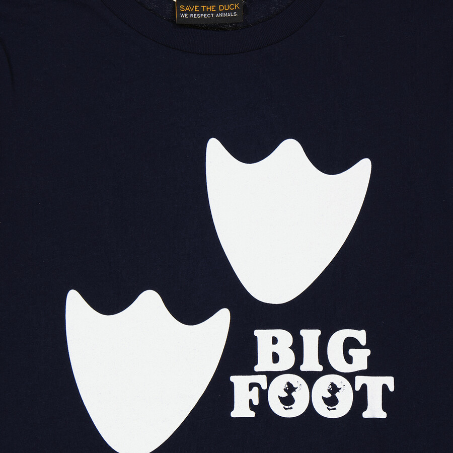 Save The Duck Kids Besy Boon Big Foot T-shirt In Black