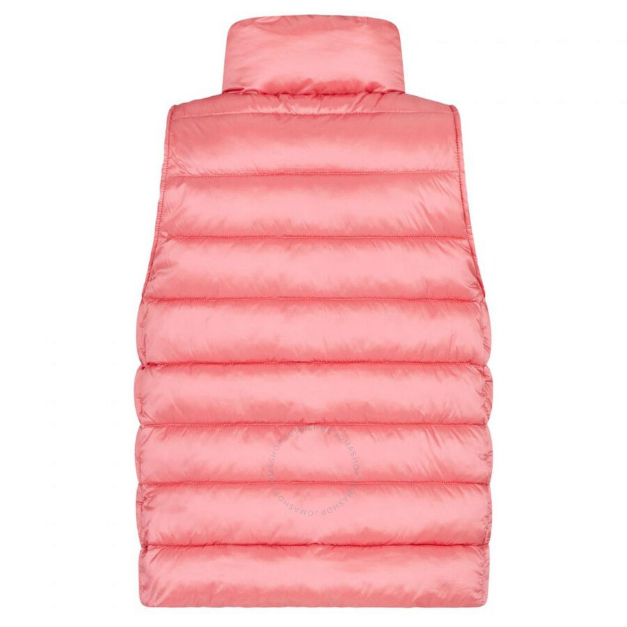 Save The Duck Kids Bloom Pink Iris Puffer Vest In Pink