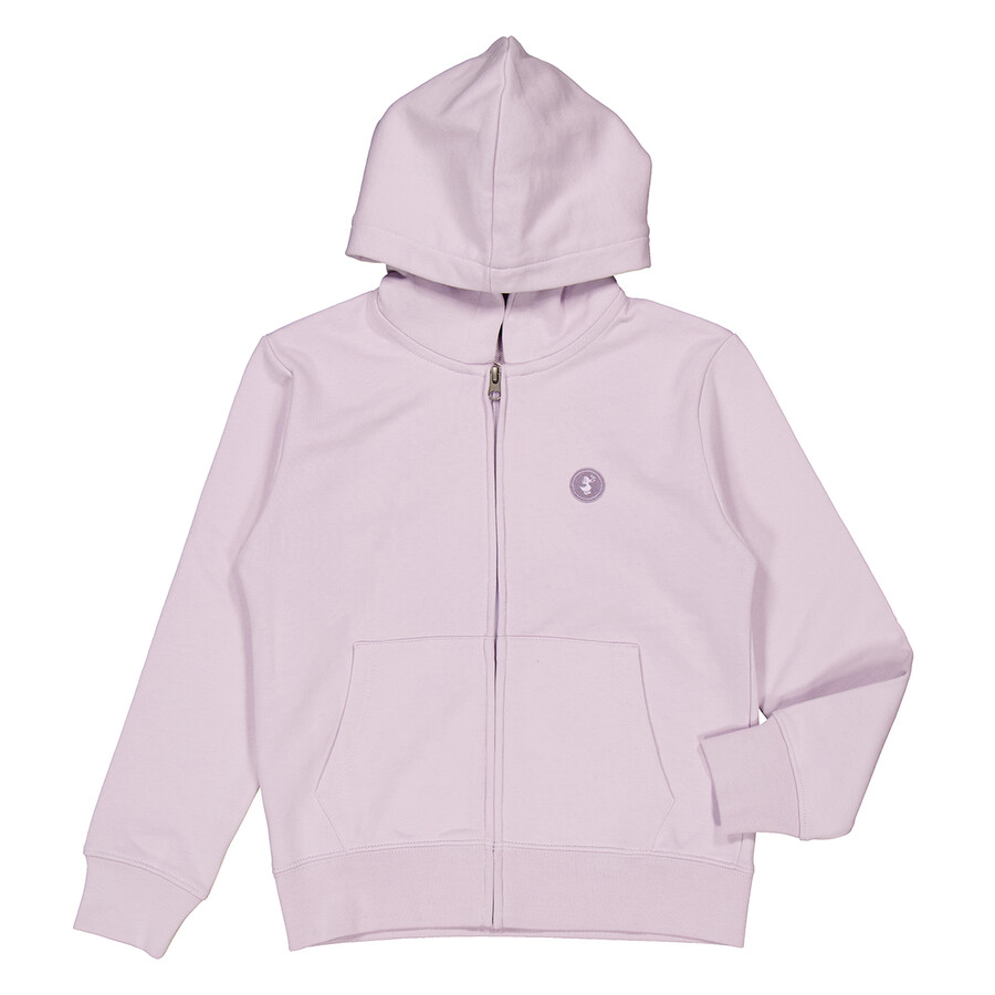 Save The Duck Kids Lilac Clee Gage Zip-up Hoodie In Purple