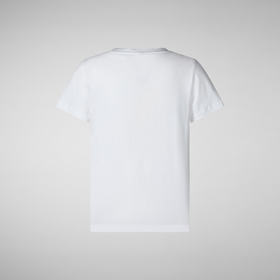 Save The Duck Kids White Asa Smiley Face In White