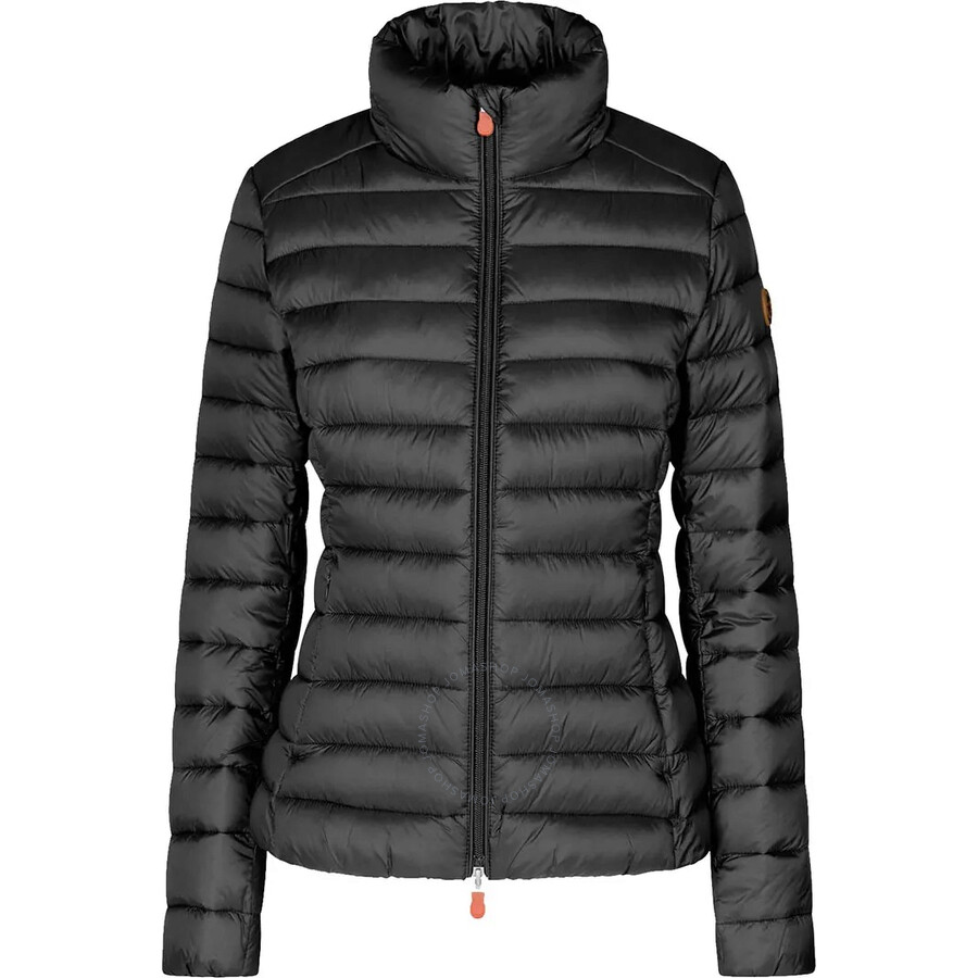 Save The Duck Ladies Black Carly Animal Free Puffer Jacket In Black