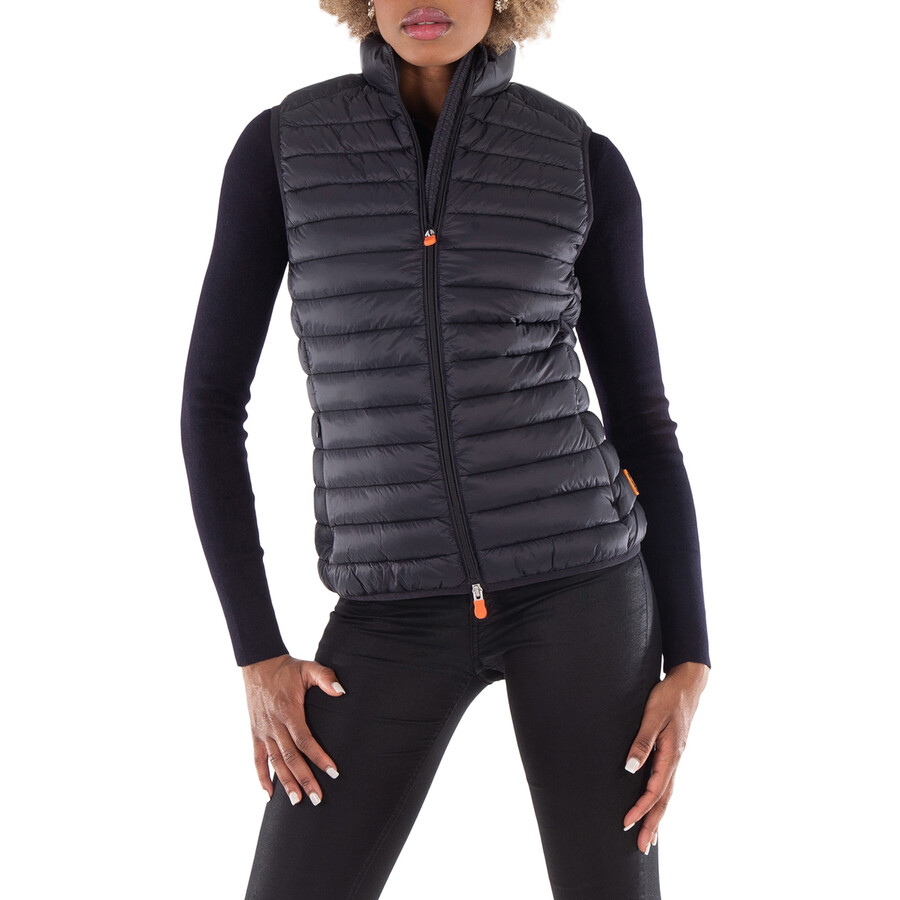 Ladies Black Charlotte Quilted Vest