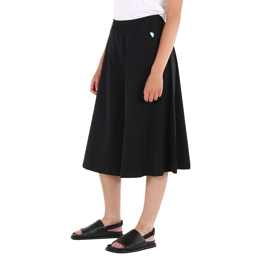 Save The Duck Ladies Jennifer Wide Trousers Black Nylon Woman In Black