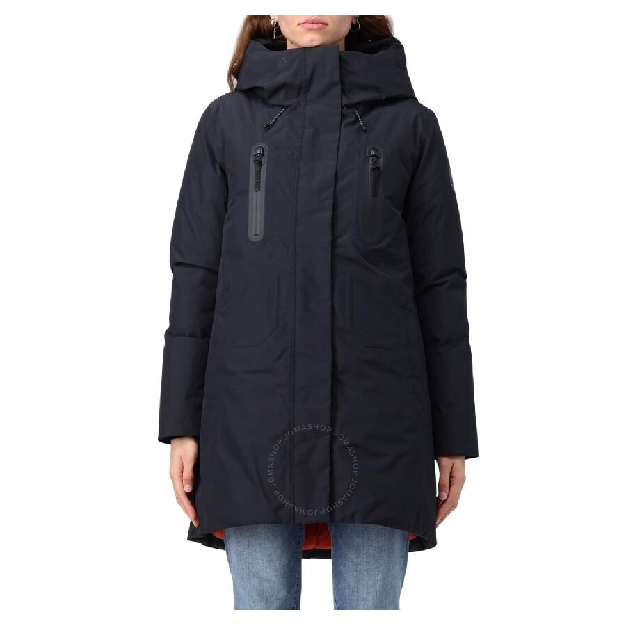 Save The Duck Logo-patch Long Sleeve Jacket In Black