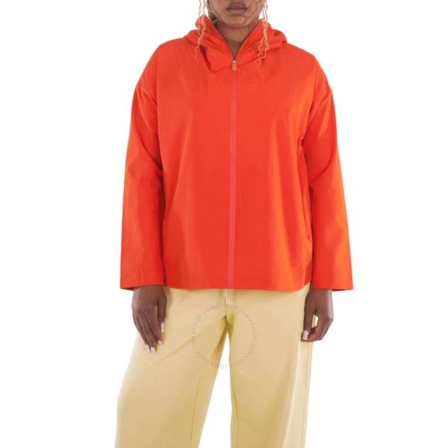 Save The Duck Traffic Red Dawa Hood Windbreaker Jacket In Red