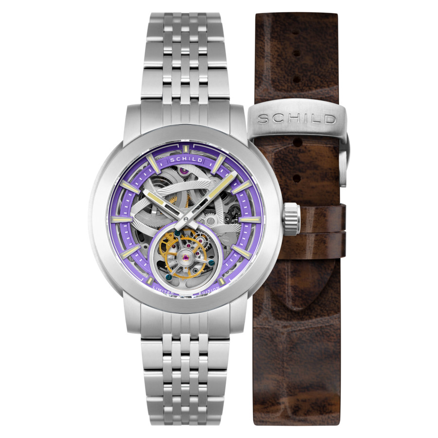 Schild Heinrich Purple Dial Men's Watch SC-1006-FF