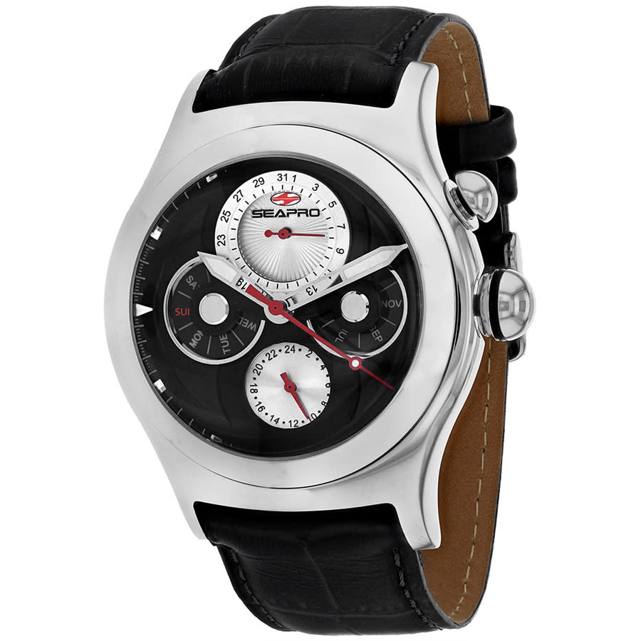 Seapro Chronoscope Chronograph Quartz Black Dial Men's Watch SP0131