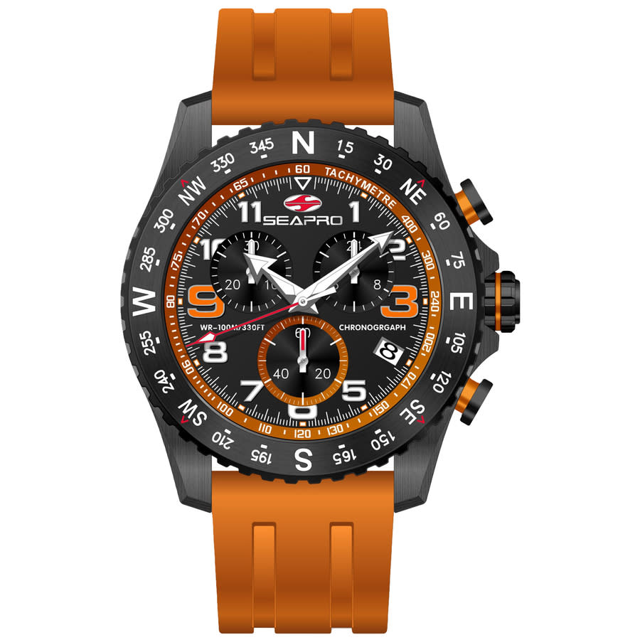 Seapro Gallantry Black Dial Men's Watch SP9734