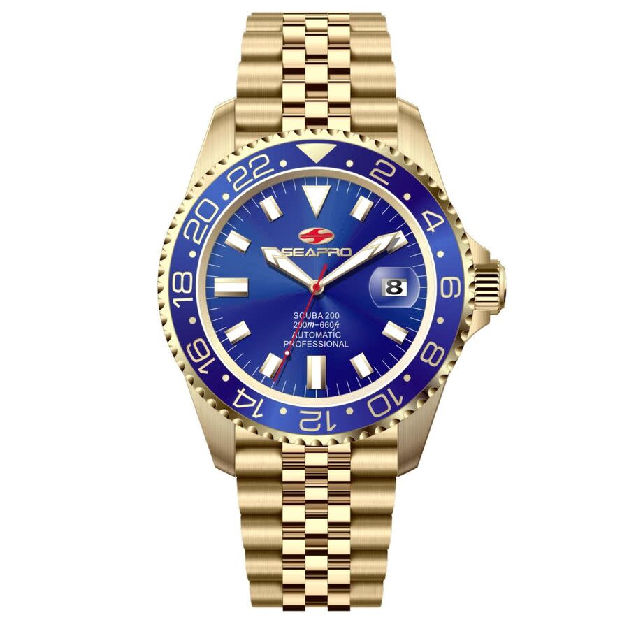 Seapro Grand Meridian Quartz Blue Dial Men's Watch SP4339