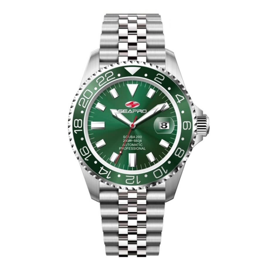 Seapro Grand Meridian Quartz Green Dial Men's Watch SP4334