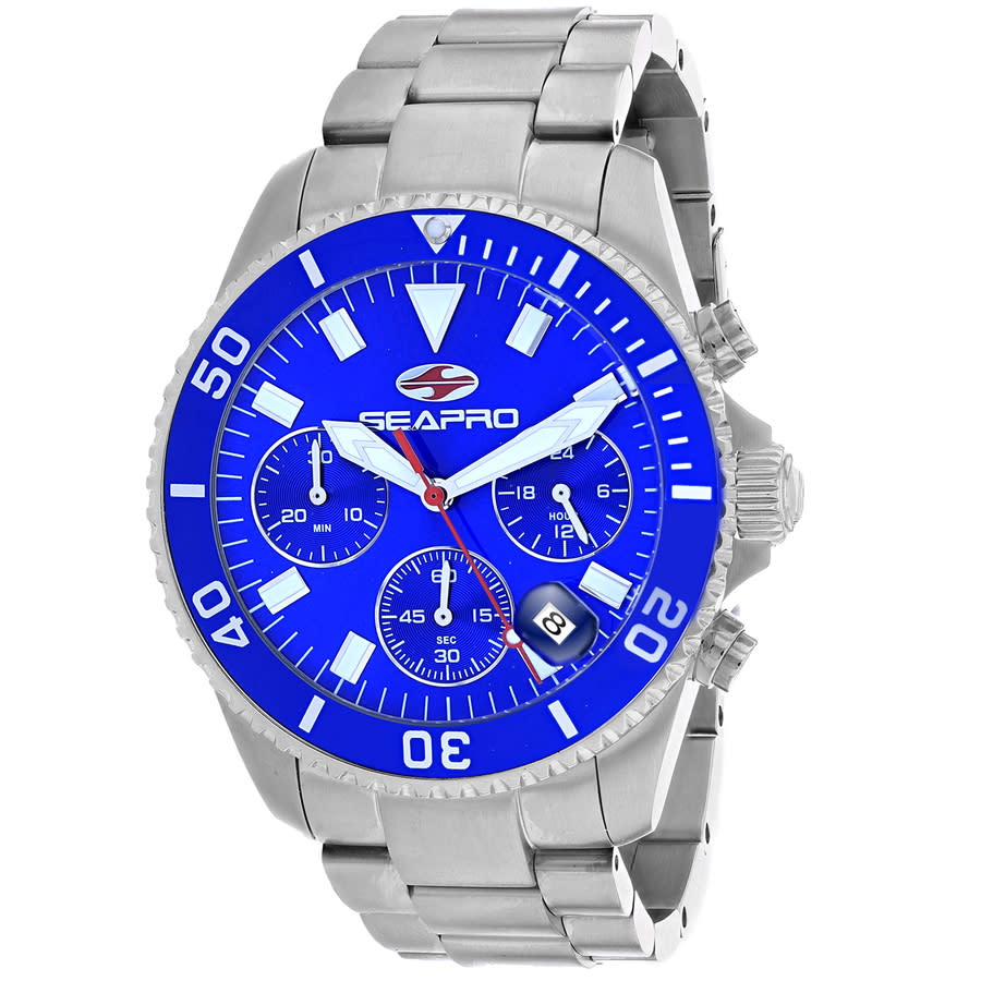 Seapro Scuba 200 Chrono Blue Dial Men's Watch SP4352