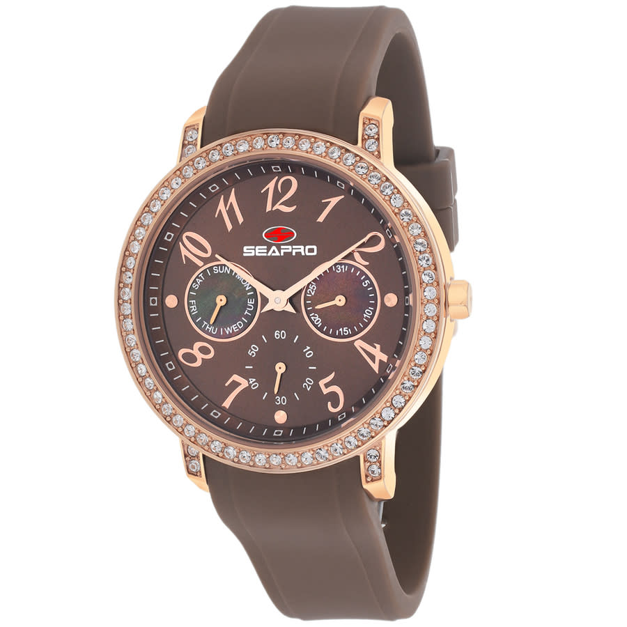 Seapro Swell Quartz Brown Dial Ladies Watch SP4414