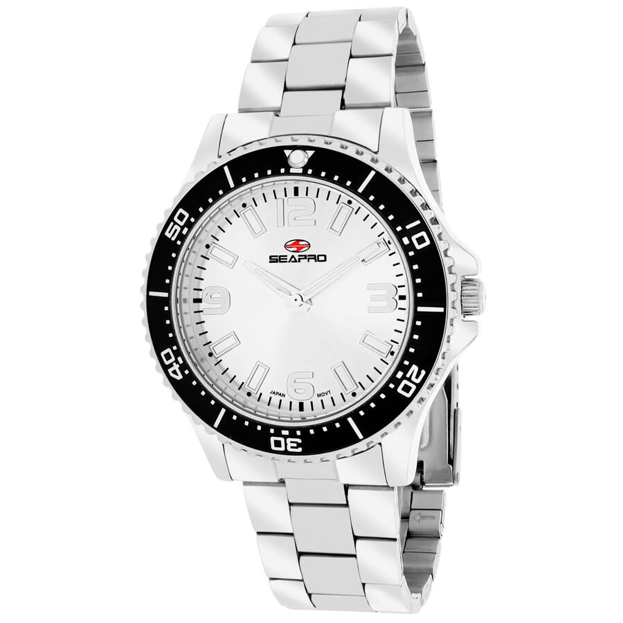 Shop Seapro Tideway Quartz White Dial Ladies Watch Sp5410 In Black / White