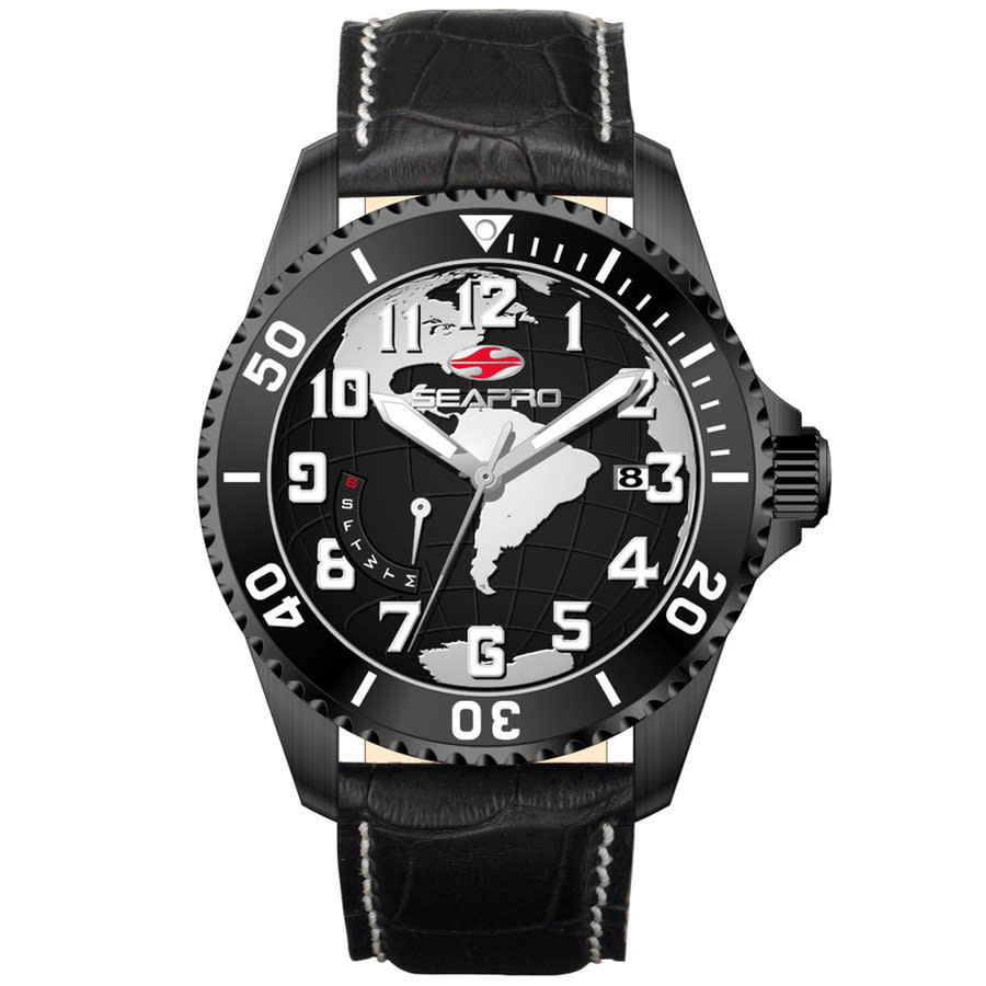 Seapro Voyager Black Dial Men's Watch SP2743