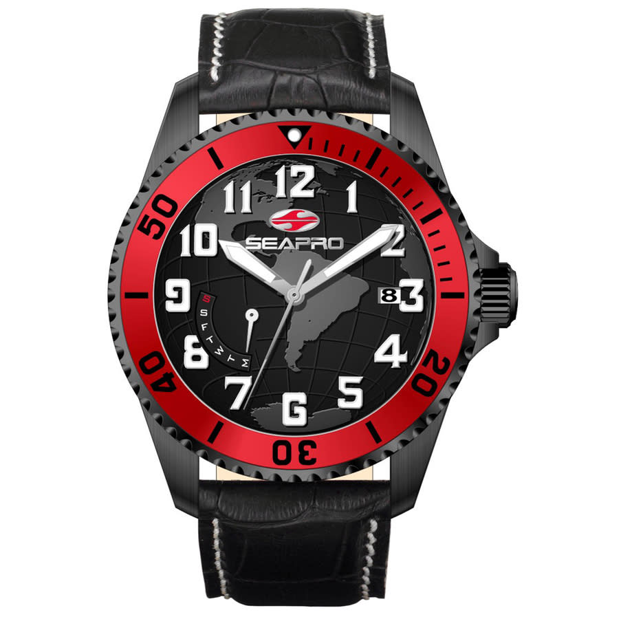 Seapro Voyager Black Dial Men's Watch SP2745