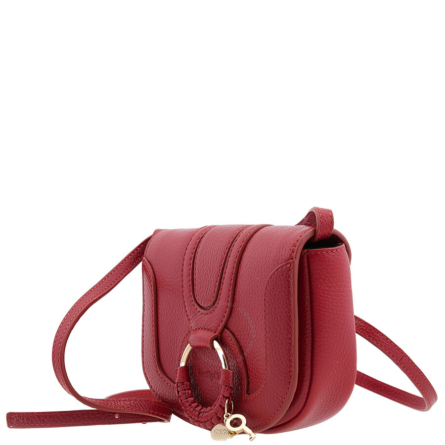 See By Chloé See By Chloe Dreamy Red Hana Leather Shoulder Bag In Red