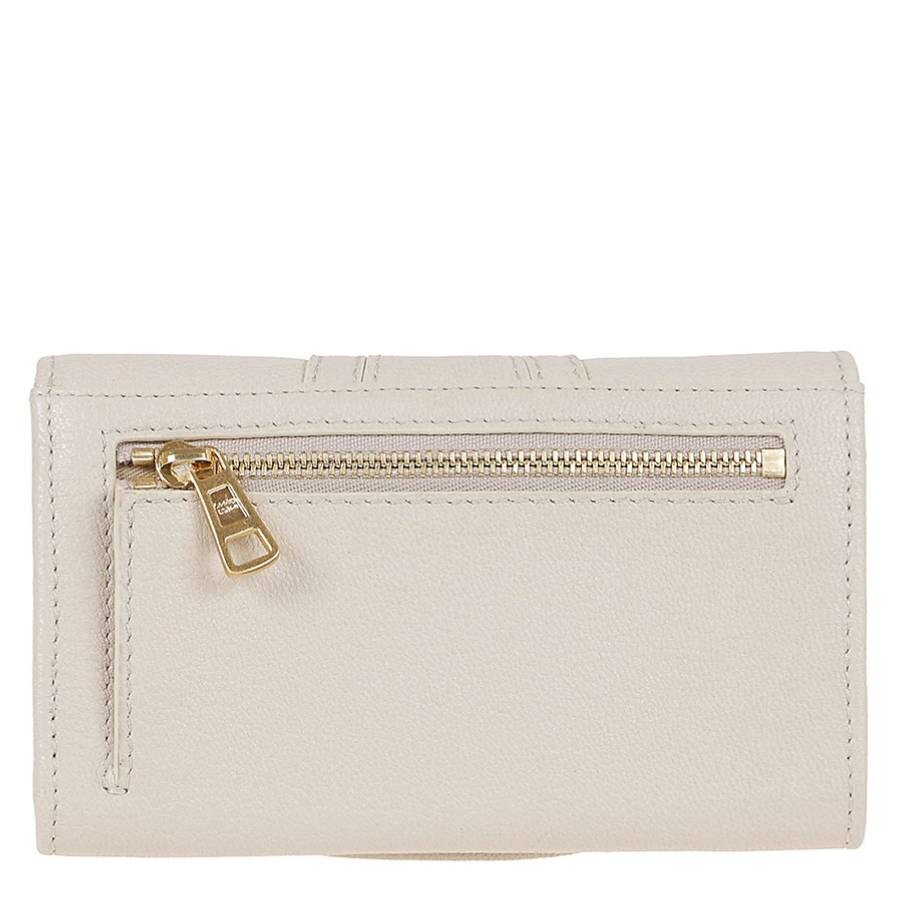 See By Chloé See By Chloe Hana Compact Leather Wallet In Sand