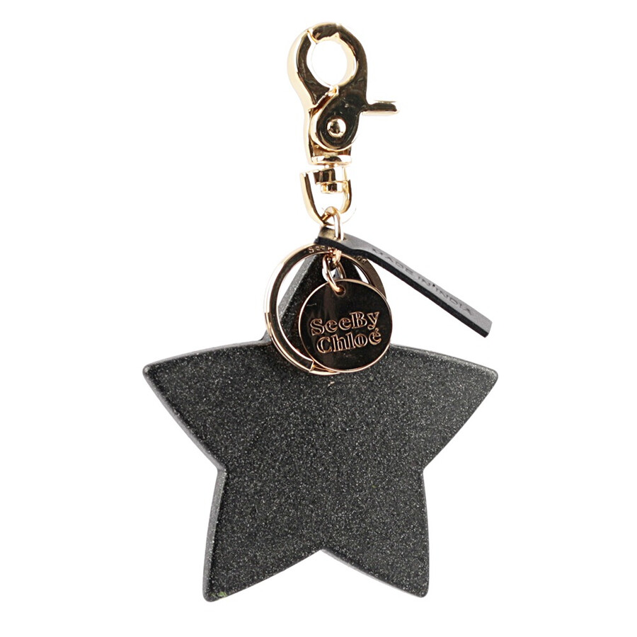 See By Chloé See By Chloe Joy Ride Star Key Ring In Black
