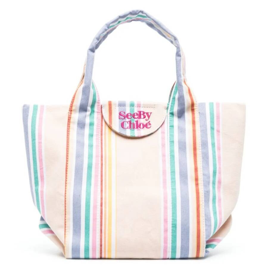 See By Chloe Laetizia Striped Tote Bag CHS23USB62D16276