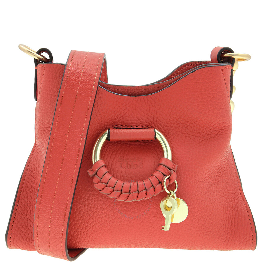 See By Chloé See By Chloe Mini Joan Leather Top Handle Bag In Orange