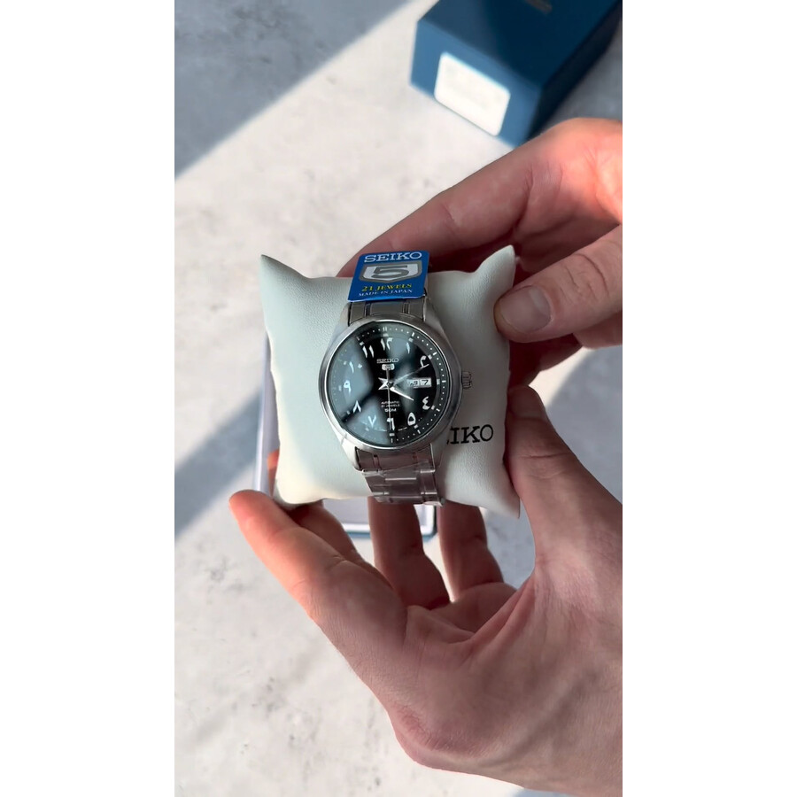 Seiko 5 Automatic Black Arabic Dial Men's Watch SNKP21J1