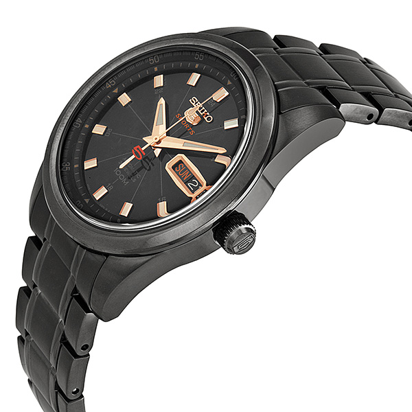 seiko 5 automatic black