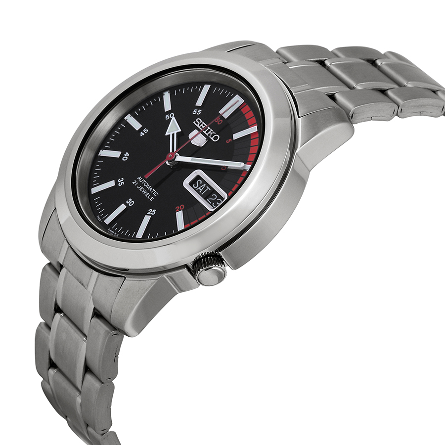 seiko 5 automatic black