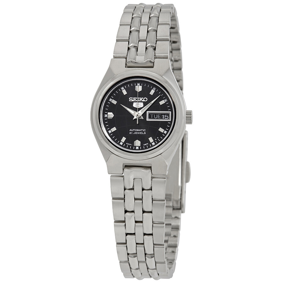  5 Black Dial Automatic Ladies Watch 