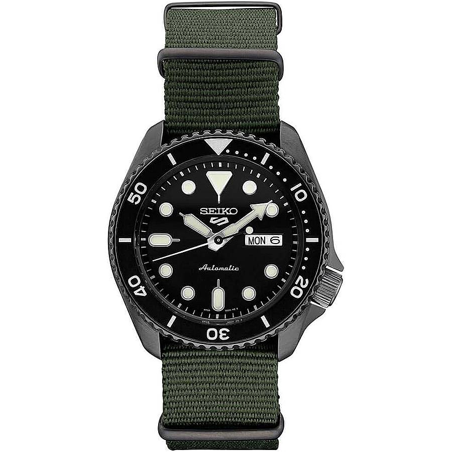 Seiko 5 Sports Automatic Black Dial Men's Watch SRPD91 - Watches