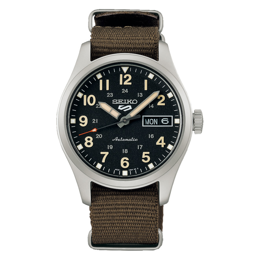 SEIKO メンズ　腕時計 Seiko 5 Sports Automatic Black Dial Unisex Watch SRPJ85