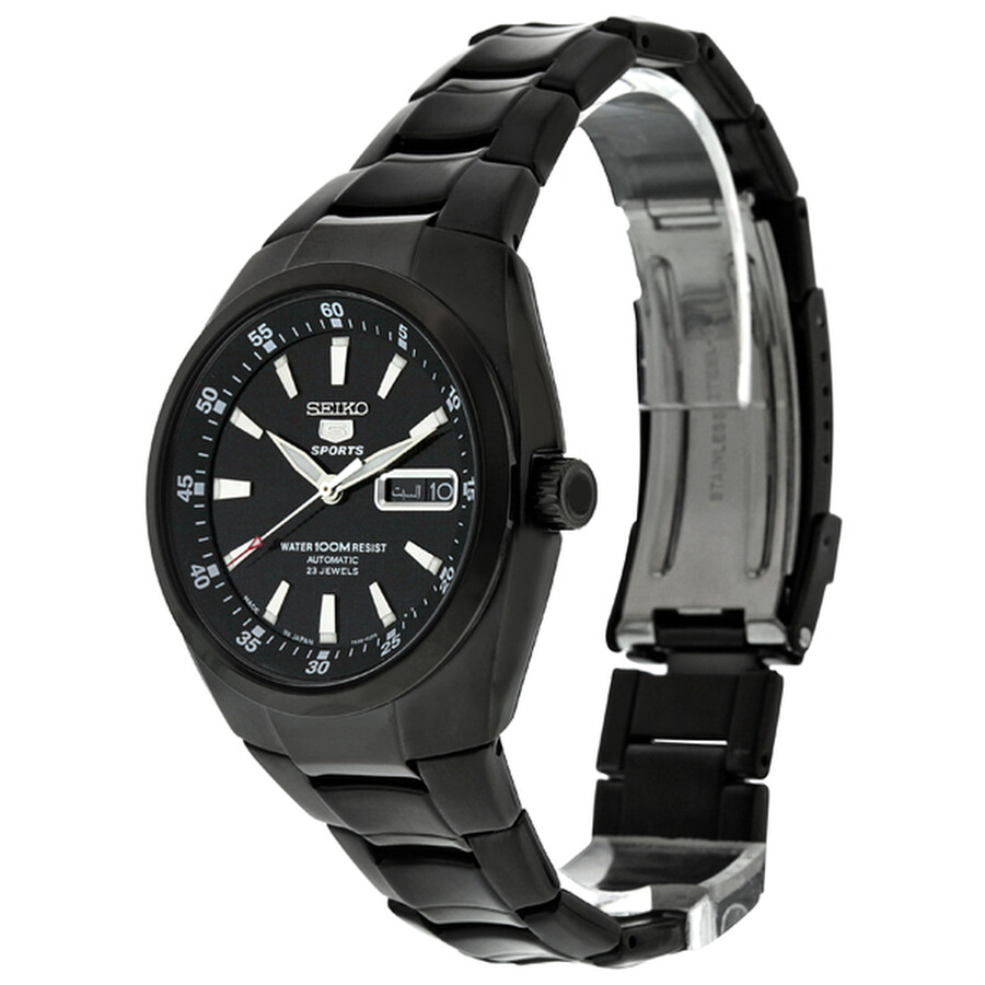 seiko 5 sports black dial