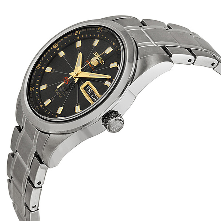 seiko 5 sports black dial